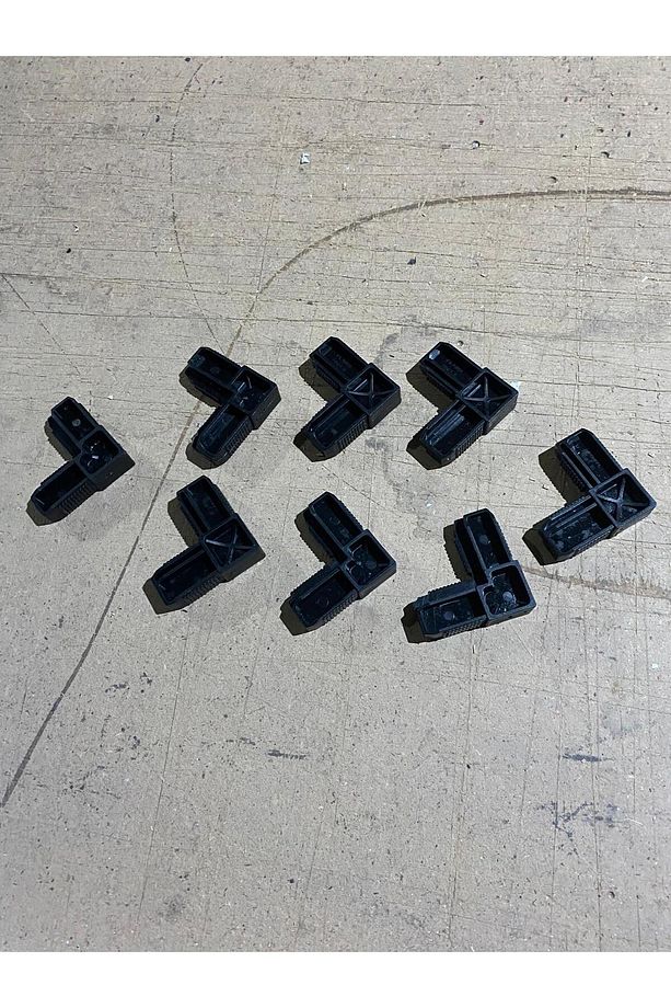 17X25 KÖŞE SİNEKLİK KÖŞE TAKOZU SİYAH (2 TAKIM)8 ADET - 2