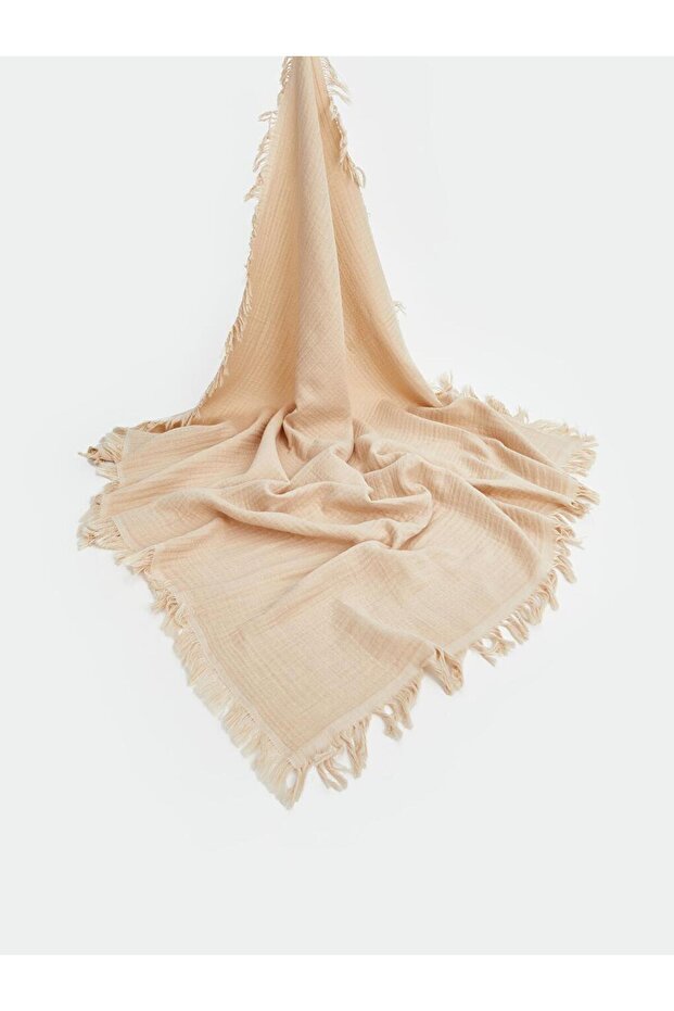 Tasseled Baby Boy Muslin Cover 100X100 cm (S5)