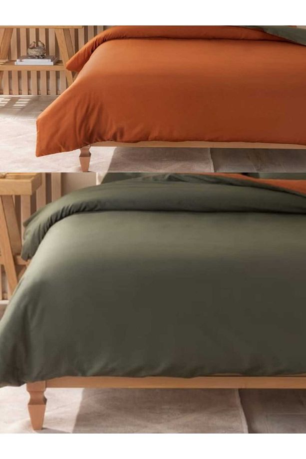 Plain %100 Pamuk Çift Taraflı Tek Kişilik Nevresim 160*220 cm - 3