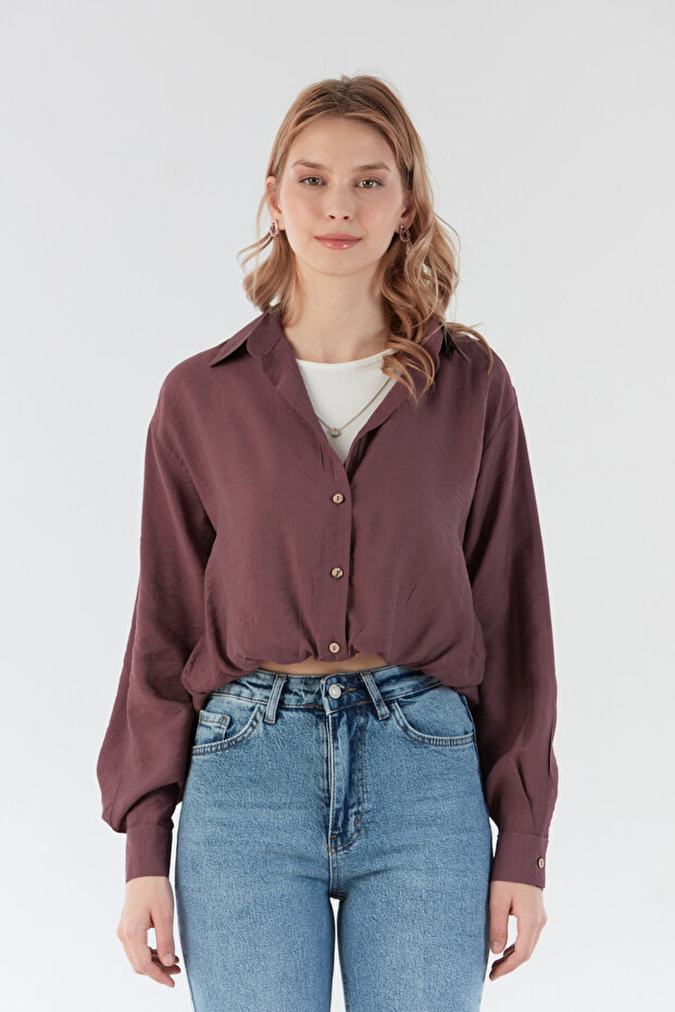 Basic Body Detaylı Kolyeli Gömlek - 6