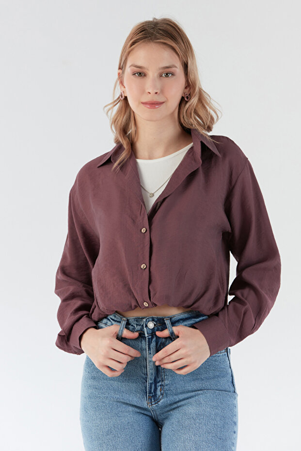 Basic Body Detaylı Kolyeli Gömlek - 1