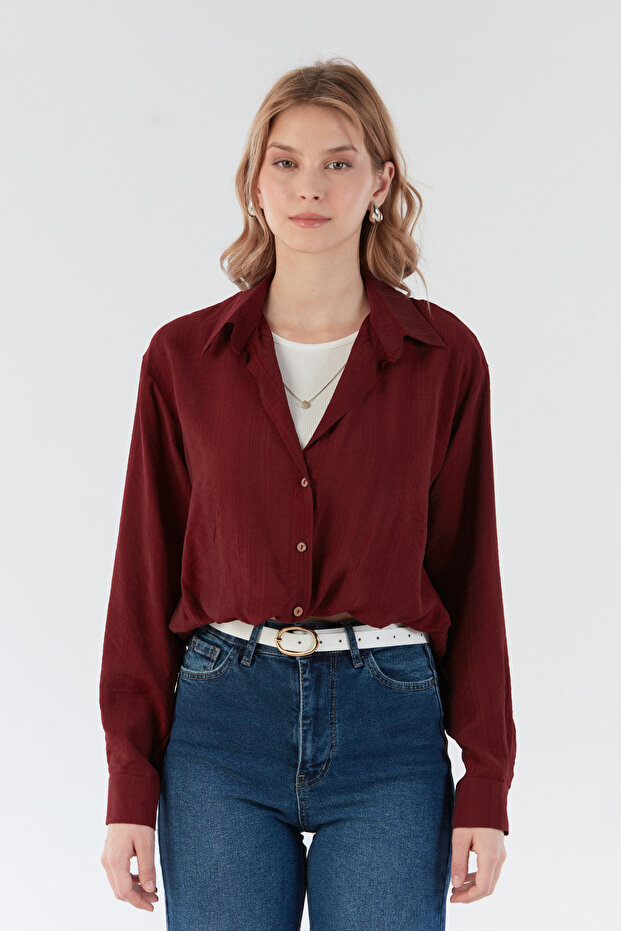 Basic Body Detaylı Kolyeli Gömlek - 8