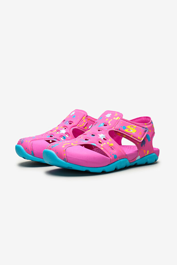 Side Wave Kız Bebek Pembe Sandalet - 4