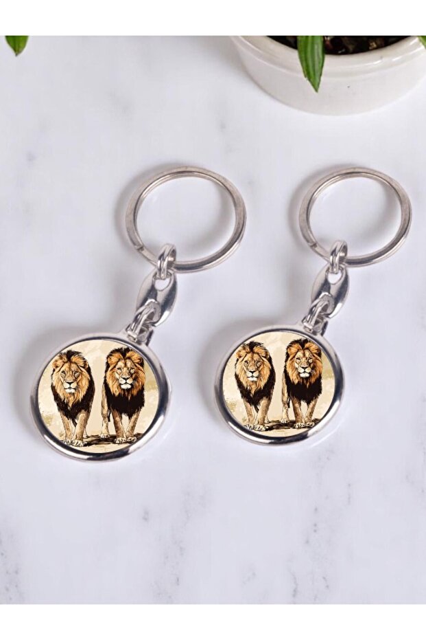 سلسلة مفاتيح مطبوعة بطبعتين من Lions