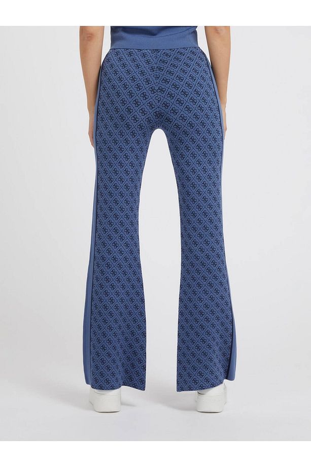 Yüksek Bel Regular Fit Lacivert Kadın Pantolon W3YB38Z37K0F33B - 4