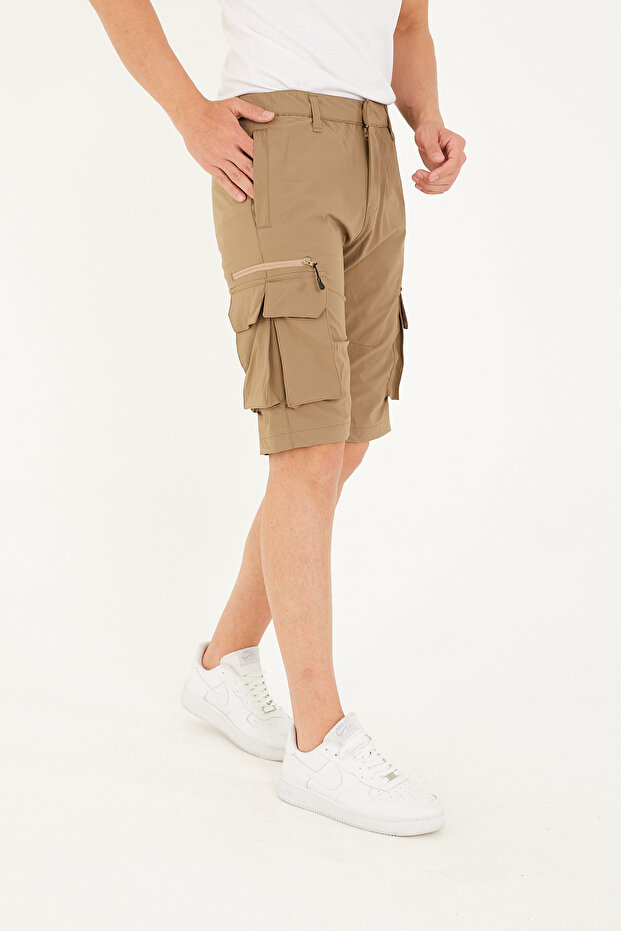Camp735 Outdoor Tactical Water Repellent Summer Men's Beige Tactical Shorts