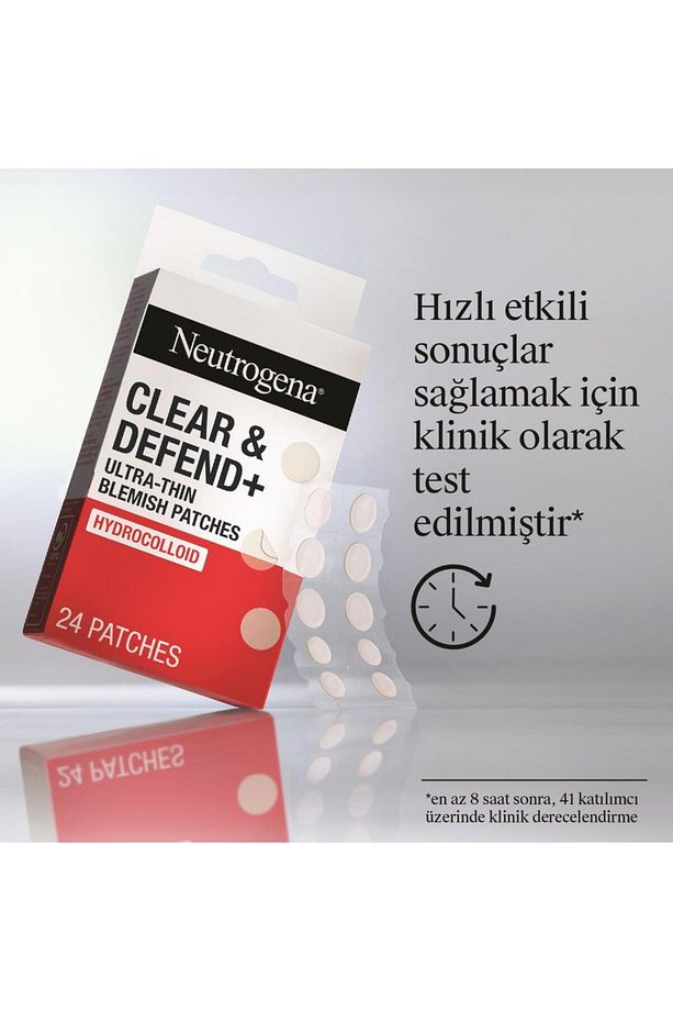 Clear & Defend Ultra Thin Blemish Patch Akne ve Sivilce Bandı 24'lü - 6