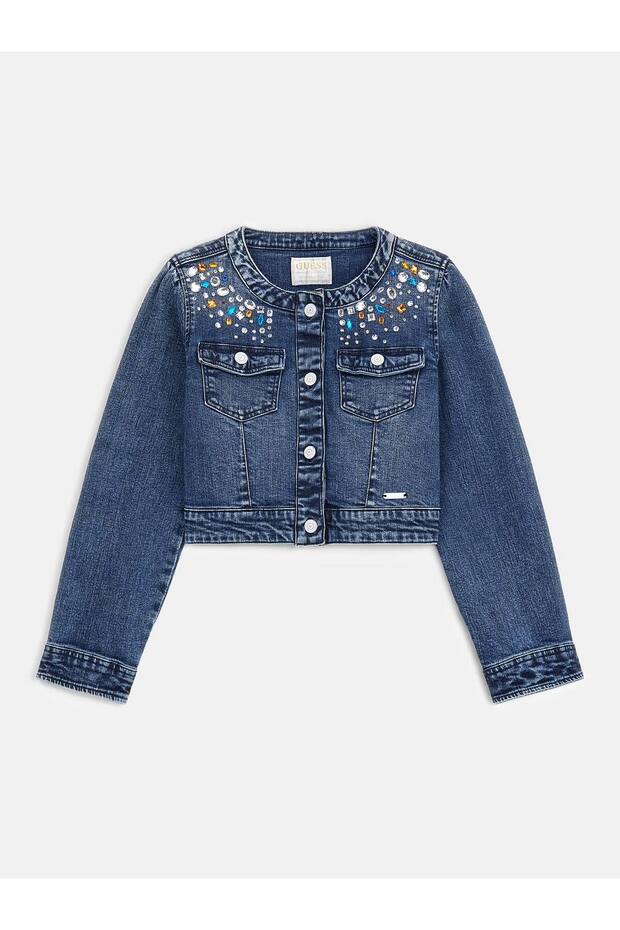 DENIM JACKET W/STONE - 1