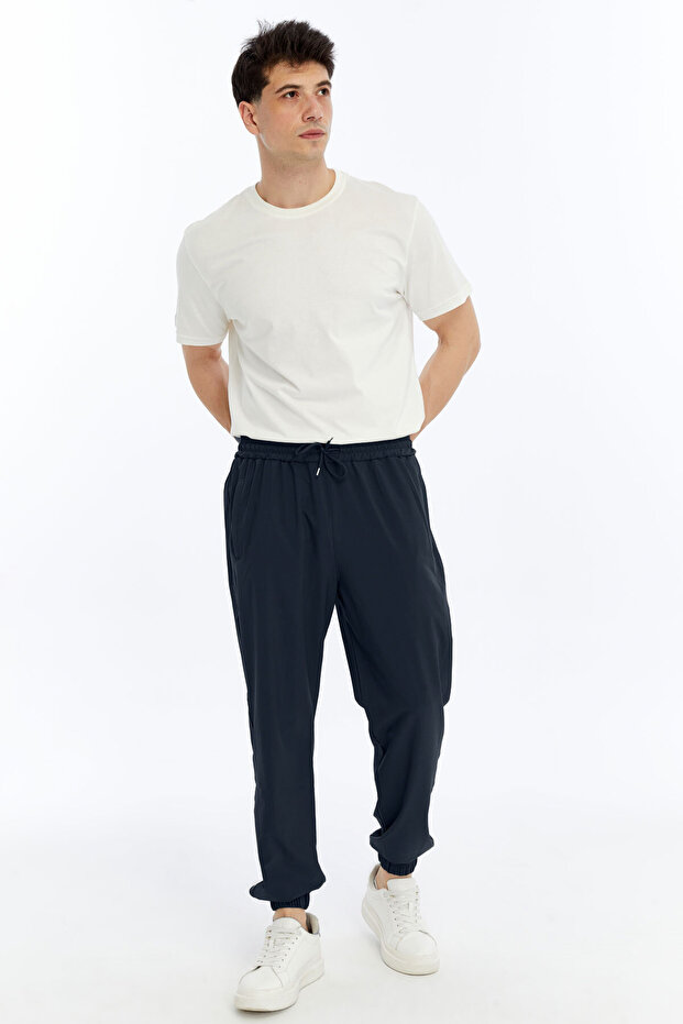 Men's Oversize Parachute Fabric Loose Sweatpants with Elastic Legs, Casual Pants (Summer)