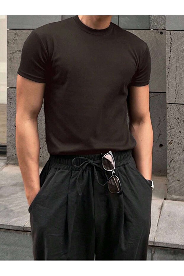 Men's Crew Neck Basic T-Shirt - 3