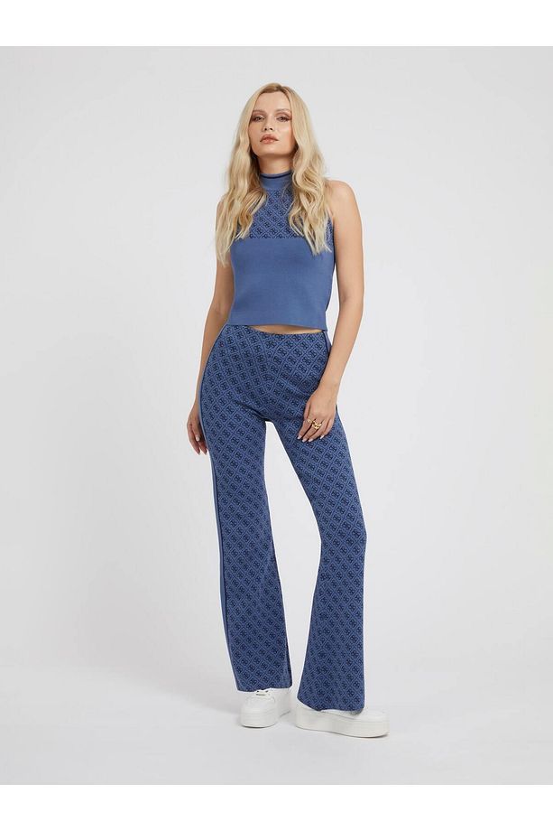 Yüksek Bel Regular Fit Lacivert Kadın Pantolon W3YB38Z37K0F33B - 2