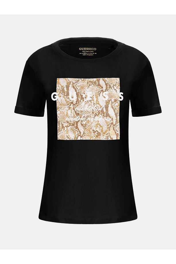 Bisiklet Yaka Siyah Kadın T-Shirt W3YI24JA914JBLK - 4