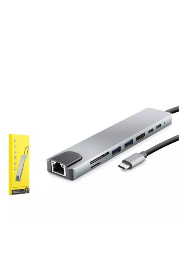 Hadron Data-Z240 Hdx7841 Type-C to Hdtv HDMI 4K 30Hz + Vga 2in1 Gray