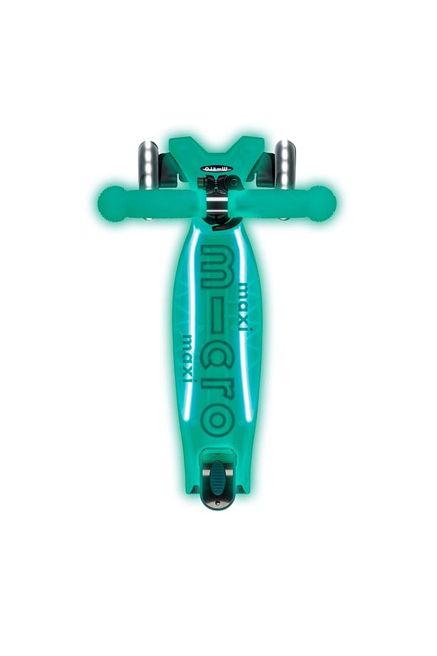 Maxi Micro Scooter Deluxe Glow Led Plus Jelly Green MMD376 - 3
