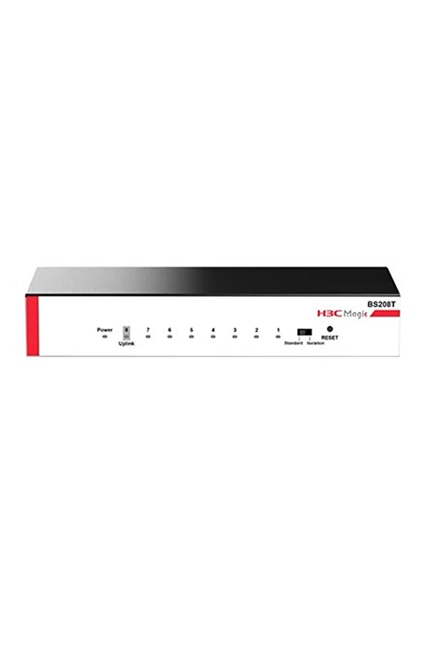 محول شبكة data-c16 Magic BS208T بـ 8 منافذ بسرعة 10-100-1000 ميجابت في الثانية بهيكل معدني