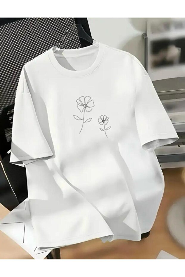 تي شيرت أساسي مطبوع - 1