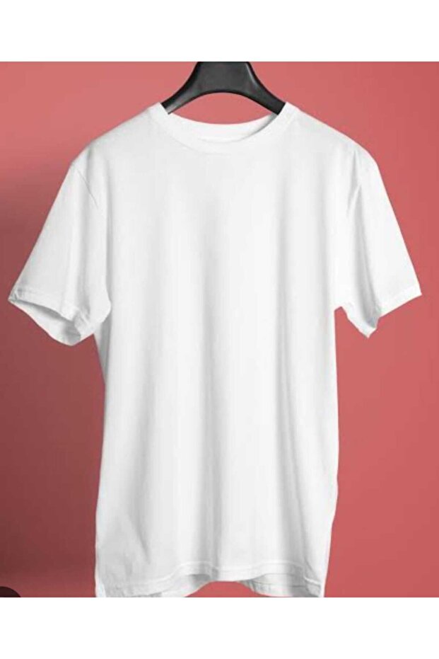 تيشيرت أبيض أساسي للجنسين - 1