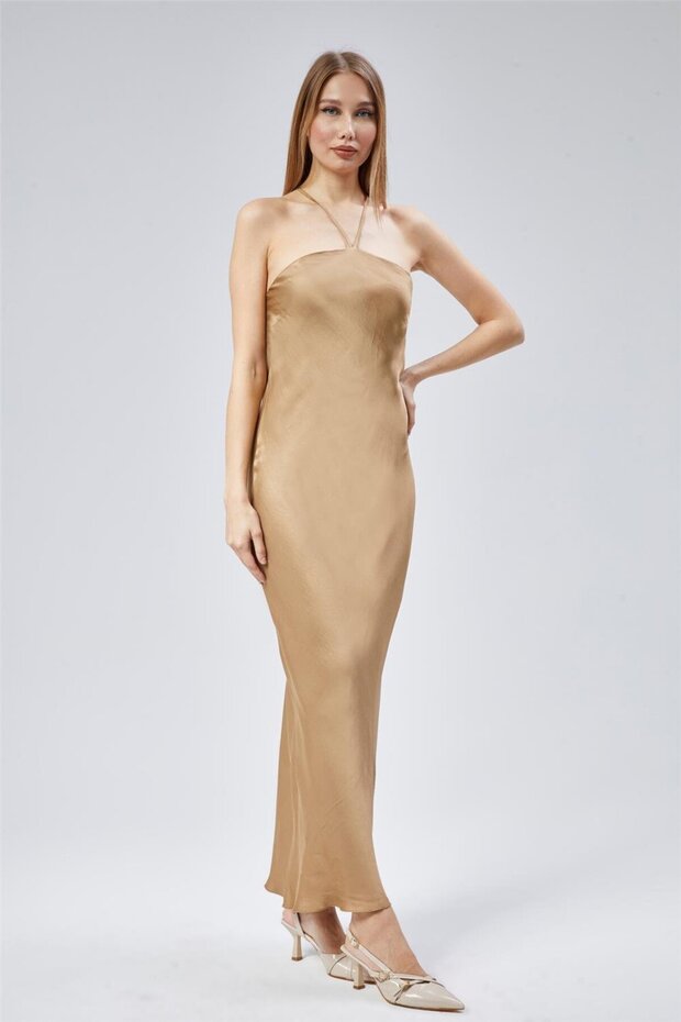 Sırt Degaje Elbise - 2