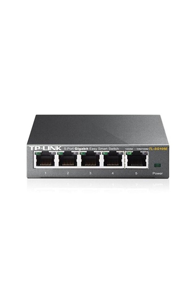 تي بي لينك TL-SG105E سويتش ذكي سهل الاستخدام بخمسة منافذ 10-100-1000 ميجابت في الثانية مع هيكل فولاذي