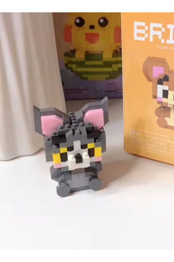 Tom Ve Jerry 2'li Set Yapboz Blok Yapı Taşı Figür - 5