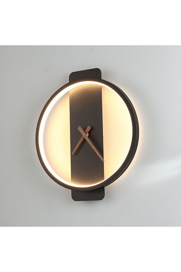 Aplik Led Duvar Saati Çember - 2