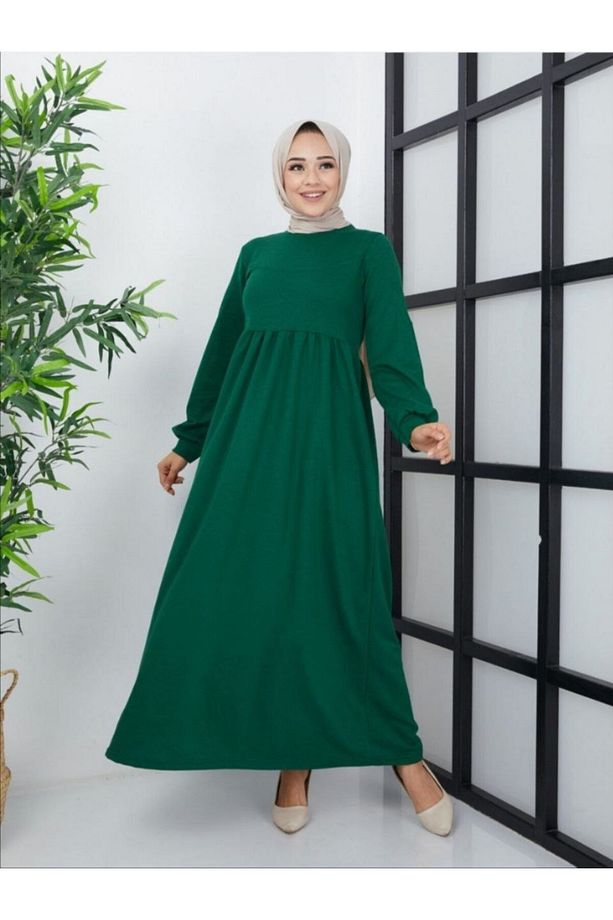 Krep Kumaş Elbise - 1