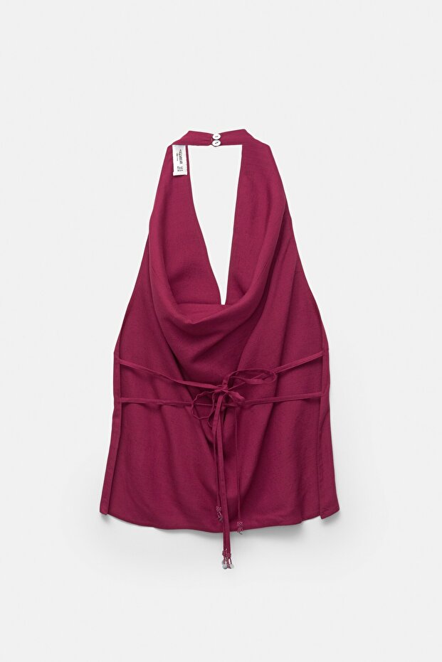 Rustik drapeli halter top - 2