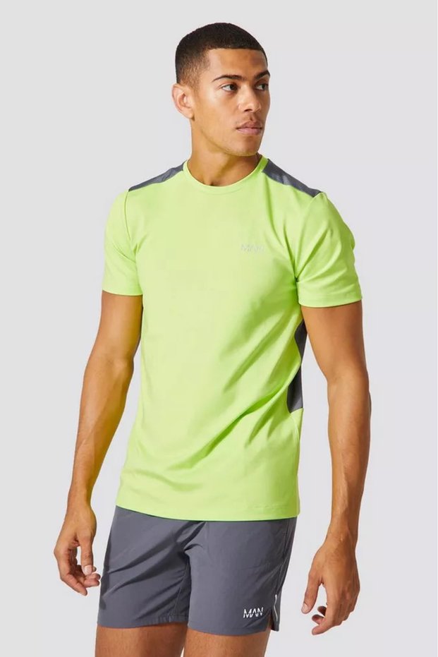 Unisex Neon Mesh Sports T-Shirt – Breathable Quick-Drying Training T-Shirt, Breathable Comfortable Fit