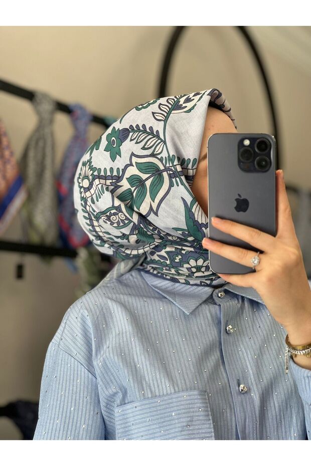 OSMANLI ÇİÇEĞİ SOFT EŞARP - 1