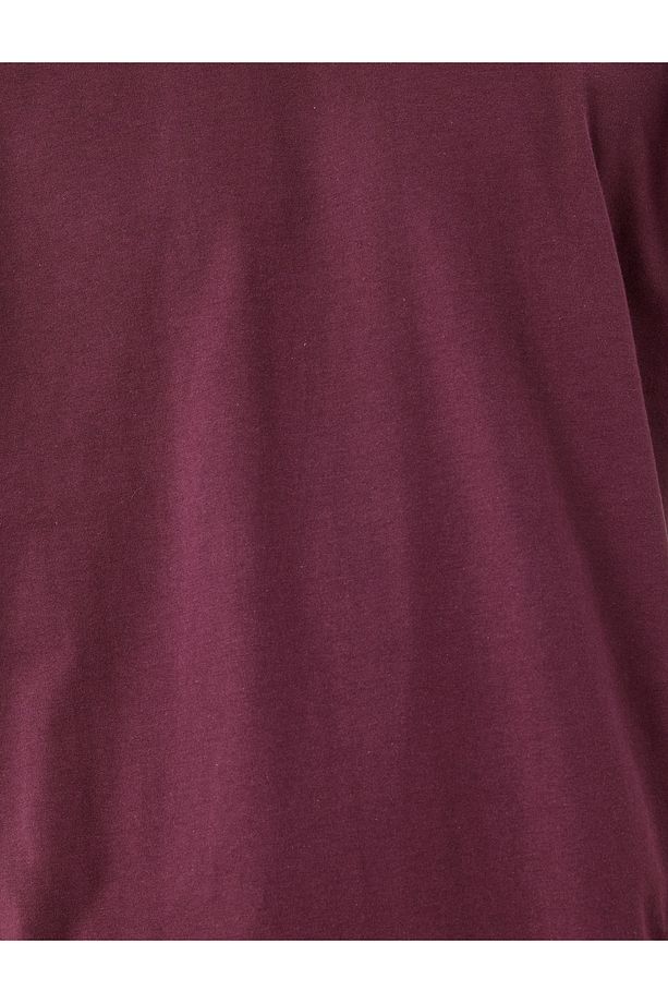 Bisiklet Yaka Pamuklu Regular Fit Kısa Kollu Basic Tişört - 6