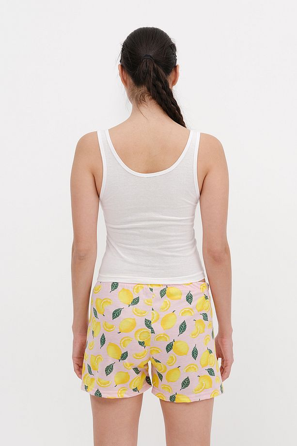 Limon Baskılı Şortlu Pijama Takımı Ş126 - 5