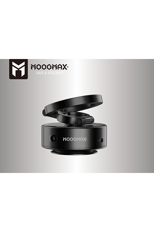 حامل جوال مغناطيسي ماج سيف للسيارة بشفط قوي –قابل للدوران 360° ويعمل بالشحن،تصميم أنيق باللون الأسود - 5