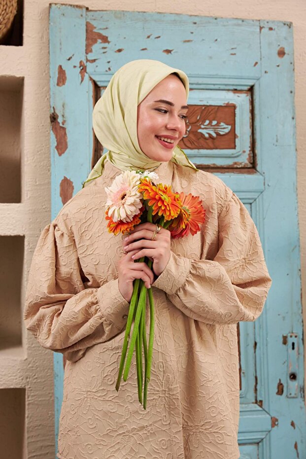 Text Pattern Thin Cotton Scarf - 2