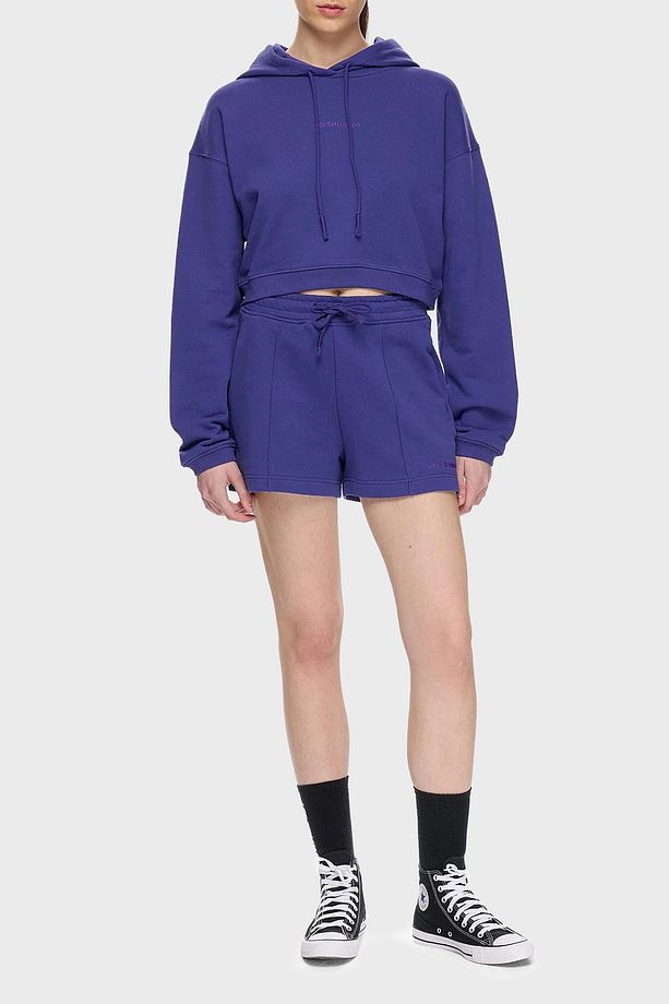 % 100 Pamuk Regular Fit Yüksek Bel Çimalı Short SHORT LBNOOSESSFUSO - 2