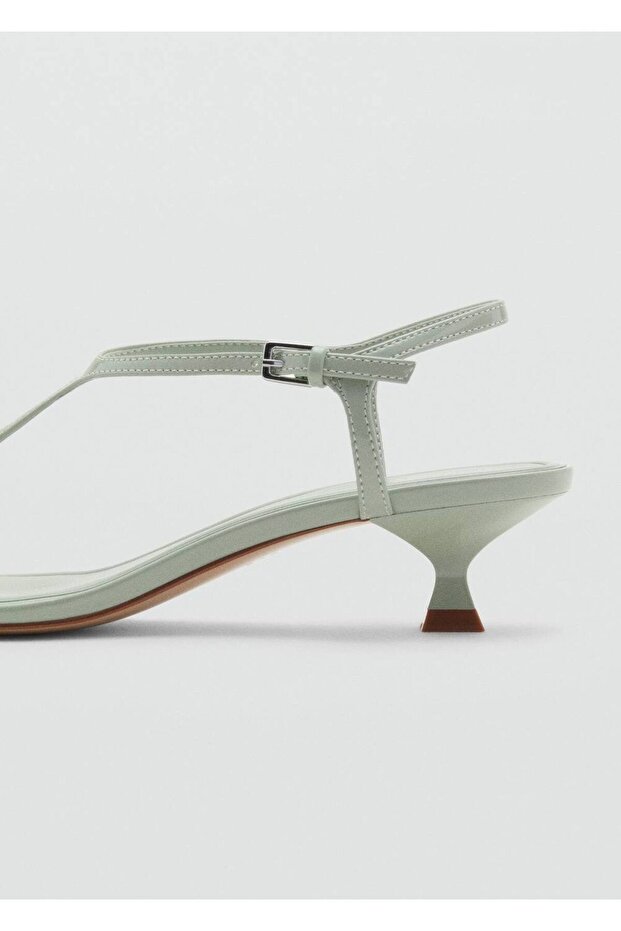 Kitten topuklu bantlı sandalet - 4