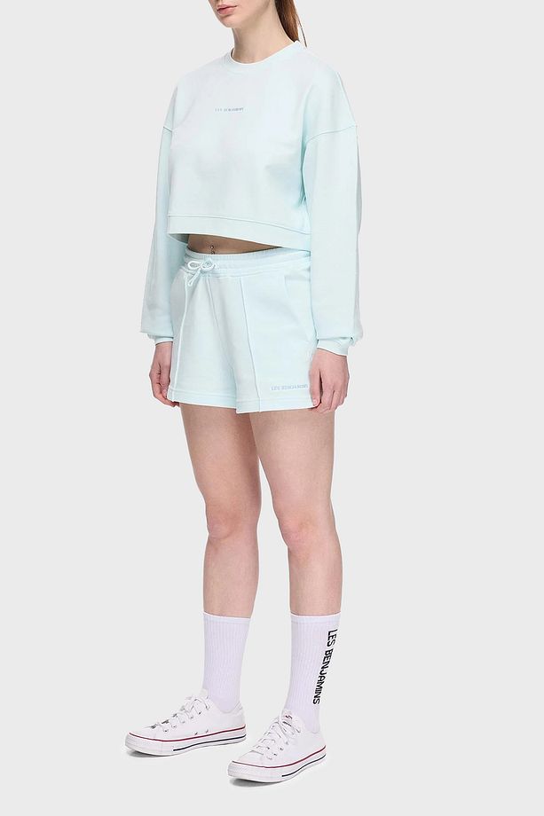 % 100 Pamuk Regular Fit Yüksek Bel Çimalı Short SHORT LBNOOSESSFUSO - 3
