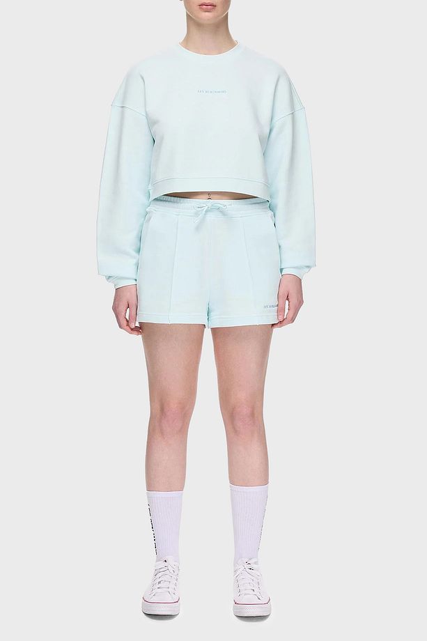 % 100 Pamuk Regular Fit Yüksek Bel Çimalı Short SHORT LBNOOSESSFUSO - 2