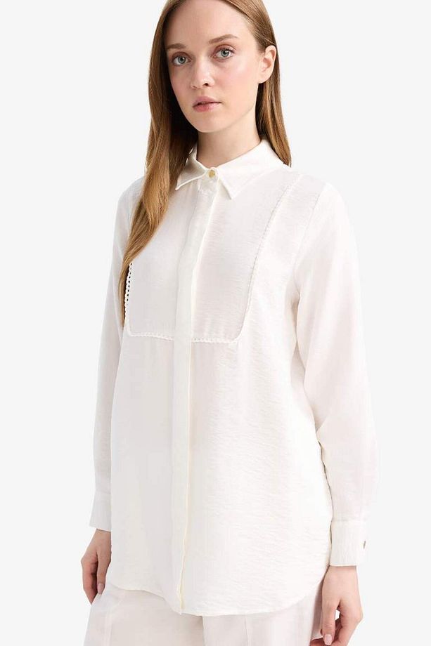Regular Fit Uzun Kollu Tesettür Gömlek Tunik D1345ax25sm - 1