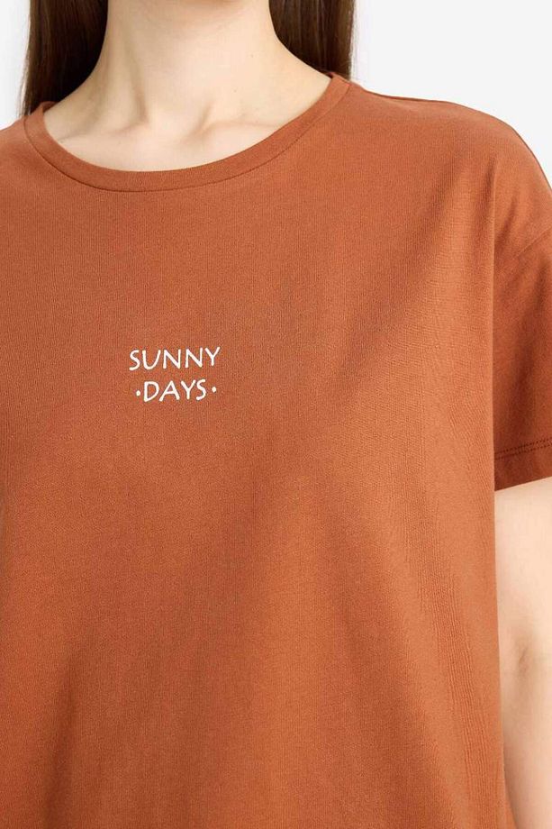 Yeni Sezon Pijama Takımı Kısa Kollu Pijama Üstü Esnek Belli Uzun Kareli Pijama - 7