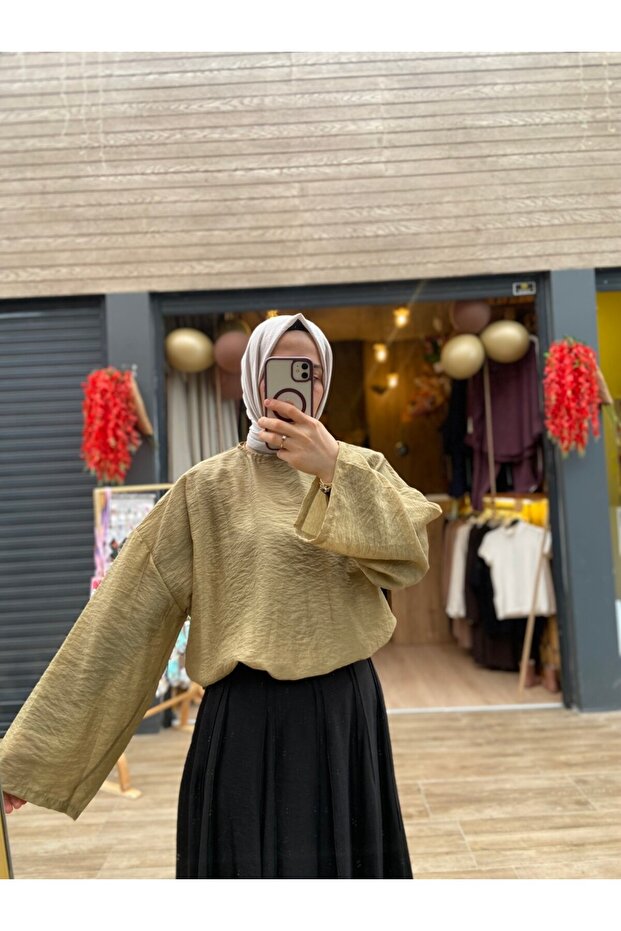 بلوزة زيتونية سورا - 2