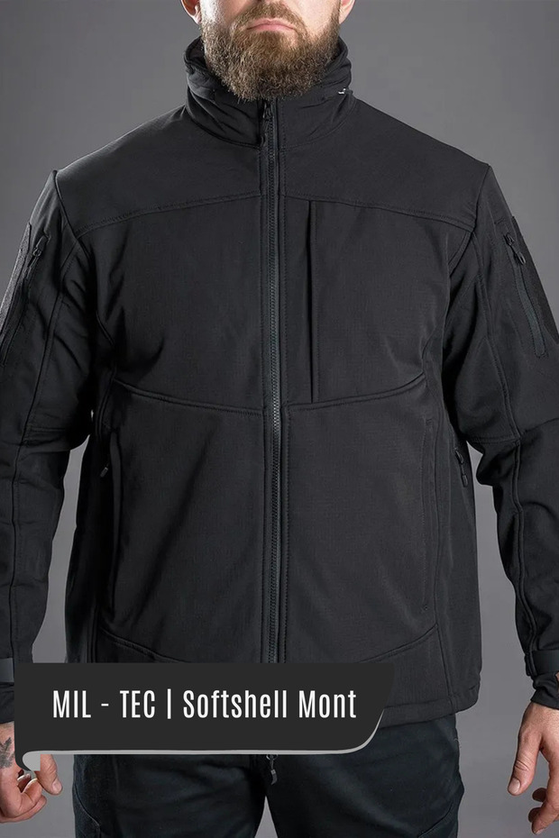 Softshell Tactical Coat |   Black - 2