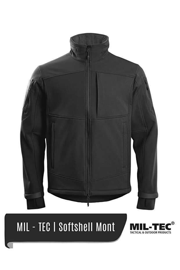 Softshell Tactical Coat |   Black - 1