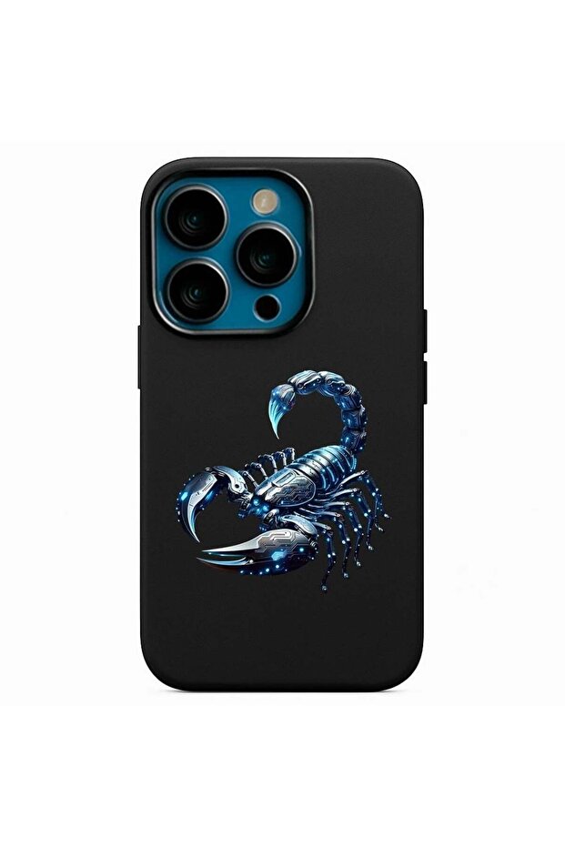 حافظة إطلاق مطبوعة بتصميم Scorpion متوافقة مع هاتف iPhone 13 Pro - 1