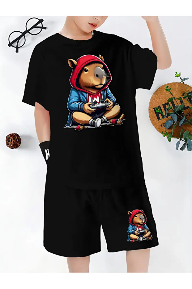Children's T-Shirt and Pocket Shorts Set