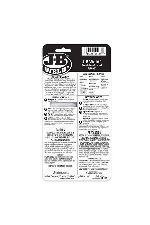 J-B Weld™ Şırınga - 25 ml Çok Yüzeyli Hızlı Süper Güçlü Epoksi Yapıştırıcı - 2
