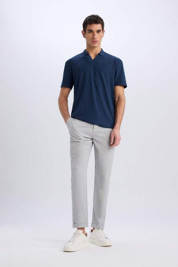 Jogger Fermuarlı Paça Yazlık Kumaş Pantolon E4779ax25sm - 2