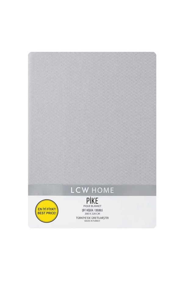LCW HOME Gri Çift Kişilik Pike 200x220 cm - 4