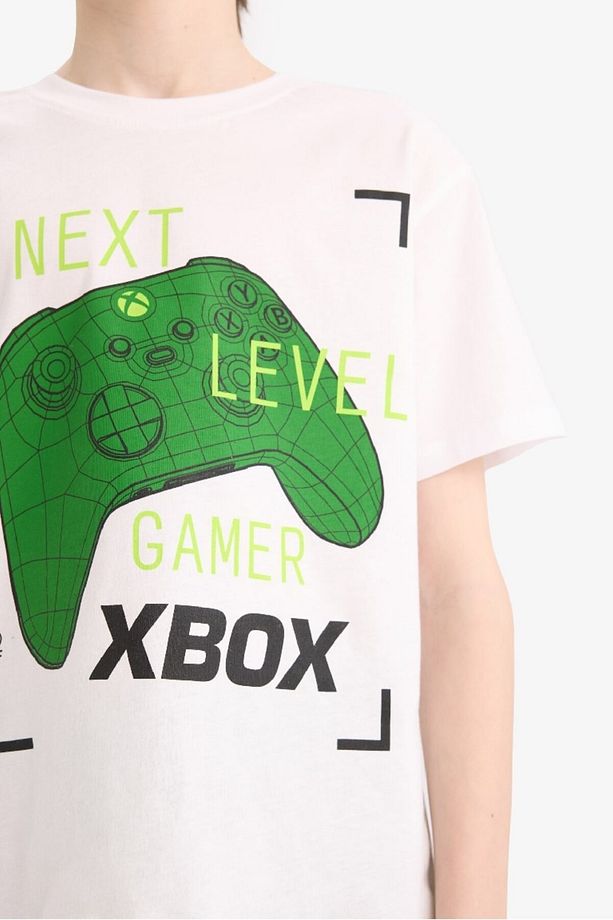 Erkek Çocuk Xbox Pijama Takımı Kısa Kollu Üst Beli Lastikli Şort E0345a825hs - 5