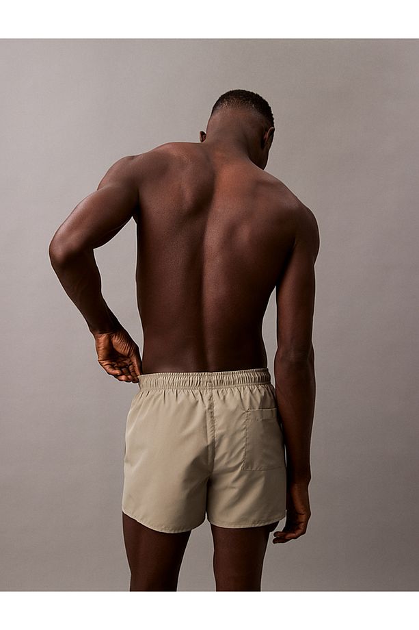 Short Drawstring Swim Shorts - CK Monogram - 4