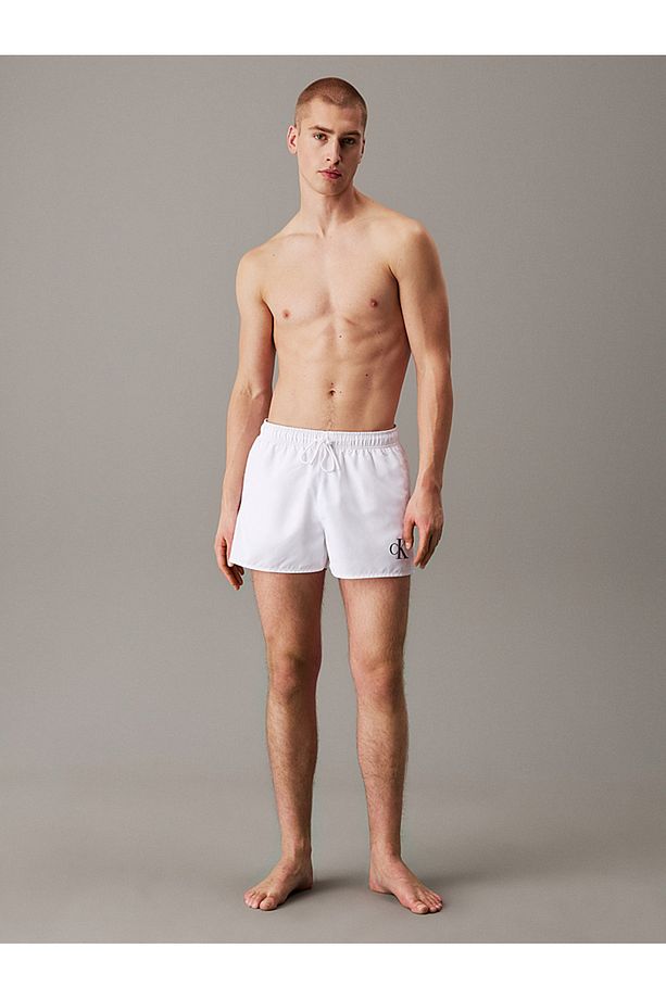 Short Drawstring Swim Shorts - CK Monogram - 4